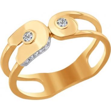 Золотое кольцо SOKOLOV 016925_s с фианитами 1 Золотое кольцо SOKOLOV 016925_s с фианитами 1
