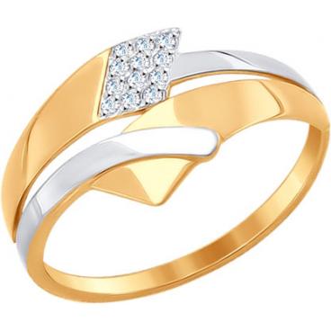 Золотое кольцо SOKOLOV 017259_s с фианитами 1 Золотое кольцо SOKOLOV 017259_s с фианитами 1