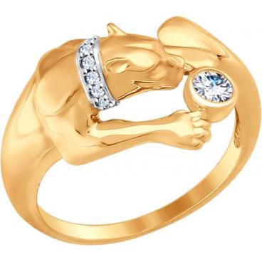 Золотое кольцо SOKOLOV 017375_s с фианитами 1 Золотое кольцо SOKOLOV 017375_s с фианитами 1