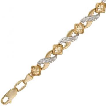 Золотой браслет цепь Эстет 01B731306 1 Золотой браслет цепь Эстет 01B731306 1