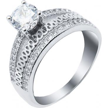 Серебряное кольцо Silver Wings 01FYR12303-113 с цирконием 1 Серебряное кольцо Silver Wings 01FYR12303-113 с цирконием 1
