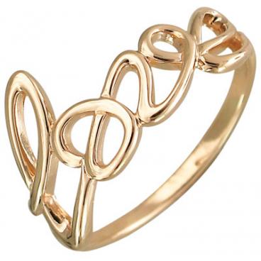 Золотое кольцо Эстет 01K018141 1 Золотое кольцо Эстет 01K018141 1