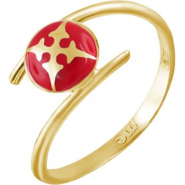 Золотое кольцо ESTET Moscow 01K0311251JE с эмалью 1 Золотое кольцо ESTET Moscow 01K0311251JE с эмалью 1