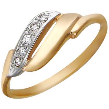 Золотое кольцо Эстет 01K111015 с фианитами 1 Золотое кольцо Эстет 01K111015 с фианитами 1