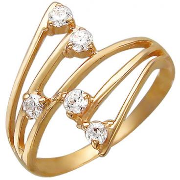 Золотое кольцо Эстет 01K112155 с фианитами 1 Золотое кольцо Эстет 01K112155 с фианитами 1