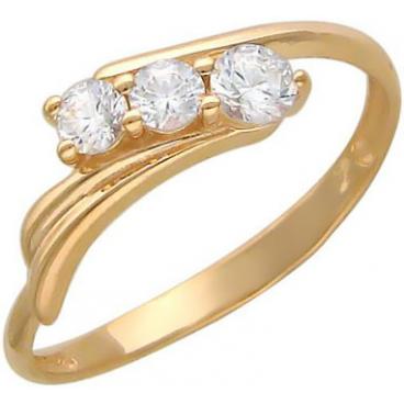 Золотое кольцо Эстет 01K115143 с фианитами 1 Золотое кольцо Эстет 01K115143 с фианитами 1