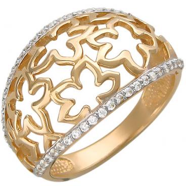 Золотое кольцо Эстет 01K116604 с фианитами 1 Золотое кольцо Эстет 01K116604 с фианитами 1