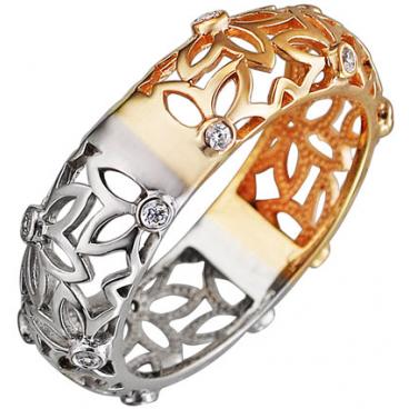 Золотое кольцо Эстет 01K168409 с фианитами 1 Золотое кольцо Эстет 01K168409 с фианитами 1