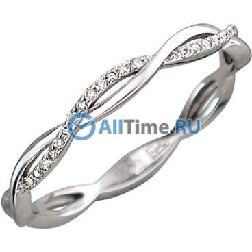 Кольцо из белого золота Эстет 01K627415 с бриллиантом 1 Кольцо из белого золота Эстет 01K627415 с бриллиантом 1