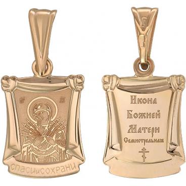Женская золотая иконка Эстет 01P010953 1 Женская золотая иконка Эстет 01P010953 1