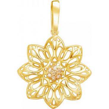 Золотой кулон ESTET Moscow 01P2311557-2 с фианитами 1 Золотой кулон ESTET Moscow 01P2311557-2 с фианитами 1