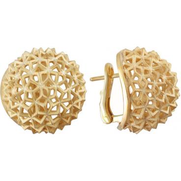 Серебряные серьги круглые ESTET Moscow 01S058218AC 1 Серебряные серьги круглые ESTET Moscow 01S058218AC 1