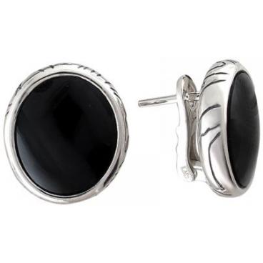Серебряные серьги с агатом ESTET Moscow 01S459639CH-1 1 Серебряные серьги с агатом ESTET Moscow 01S459639CH-1 1