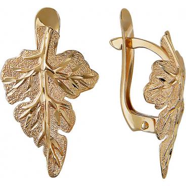 Золотые серьги Эстет 01S713461 1 Золотые серьги Эстет 01S713461 1