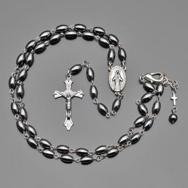 Колье бусы с подвесками Rico La Cara 0247-rlc с гематитом 1