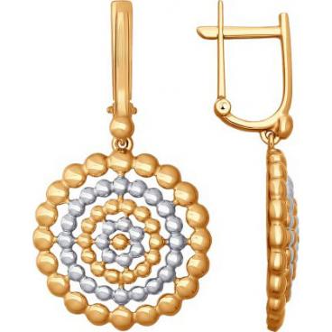 Золотые серьги круглые SOKOLOV 027677_s 1 Золотые серьги круглые SOKOLOV 027677_s 1