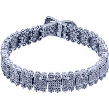 Серебряный браслет цепь Silver Wings 04QBAAK03135-19 с цирконием 1 Серебряный браслет цепь Silver Wings 04QBAAK03135-19 с цирконием 1