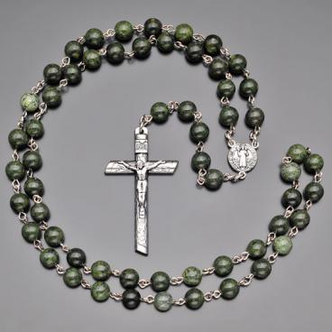 Колье бусы с подвесками Rico La Cara 0569-rlc из змеевика 1