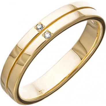 Золотое обручальное кольцо Уральский ювелирный завод 1-05034-014 с бриллиантами 1 Золотое обручальное кольцо Уральский ювелирный завод 1-05034-014 с бриллиантами 1