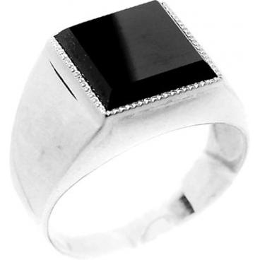 Мужская серебряная печатка перстень Национальное Достояние 1003-nd с фианитом 1 Мужская серебряная печатка перстень Национальное Достояние 1003-nd с фианитом 1