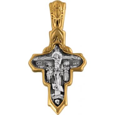 Мужской серебряный православный крестик с распятием Акимов 101.079 1 Мужской серебряный православный крестик с распятием Акимов 101.079 1