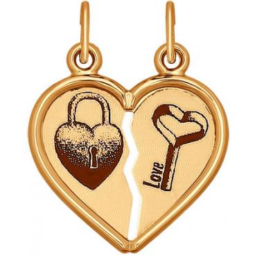 Золотой кулон SOKOLOV 101026_s 1 Золотой кулон SOKOLOV 101026_s 1