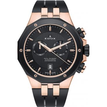 Мужские швейцарские наручные часы Edox 10110-357RNCANIR с хронографом 1