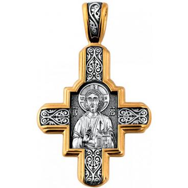 Серебряный православный крестик без распятия Акимов 101.064 1 Серебряный православный крестик без распятия Акимов 101.064 1