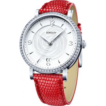 Женские российские серебряные наручные часы SOKOLOV 102.30.00.001.03.03.2 1