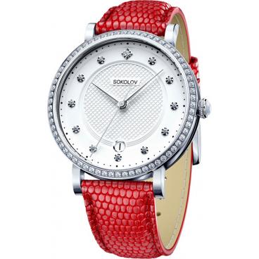 Женские российские серебряные наручные часы SOKOLOV 102.30.00.001.04.03.2 1
