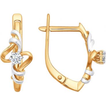 Золотые серьги SOKOLOV 1020511_s с бриллиантами 1 Золотые серьги SOKOLOV 1020511_s с бриллиантами 1