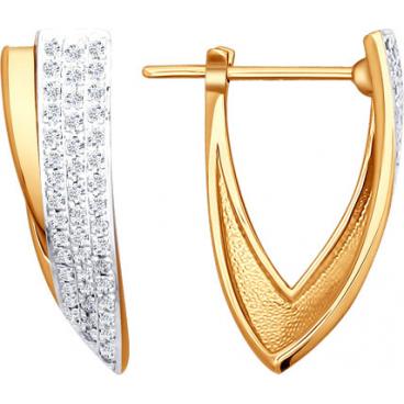 Золотые серьги SOKOLOV 1020642_s с бриллиантами 1 Золотые серьги SOKOLOV 1020642_s с бриллиантами 1