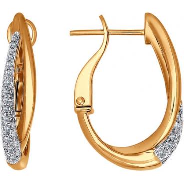 Золотые серьги SOKOLOV 1020772_s с бриллиантами 1 Золотые серьги SOKOLOV 1020772_s с бриллиантами 1