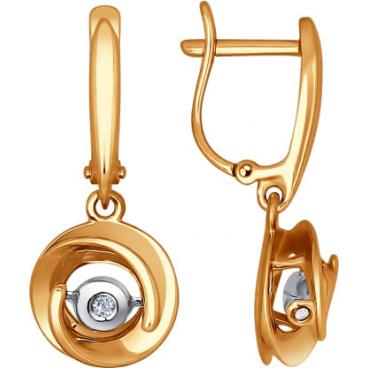 Золотые серьги круглые SOKOLOV 1021070_s с бриллиантами 1 Золотые серьги круглые SOKOLOV 1021070_s с бриллиантами 1