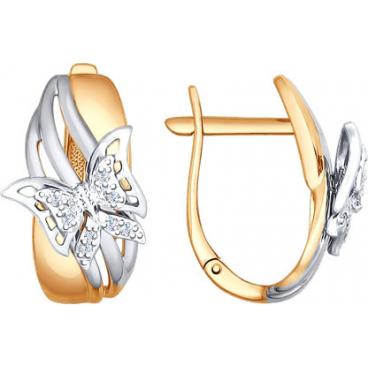 Золотые серьги SOKOLOV 1021076_s с бриллиантами 1 Золотые серьги SOKOLOV 1021076_s с бриллиантами 1