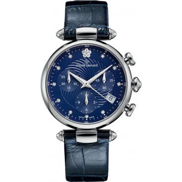 Женские швейцарские наручные часы Claude Bernard 10215-3BUIFN2 с хронографом 1 Женские швейцарские наручные часы Claude Bernard 10215-3BUIFN2 с хронографом 1