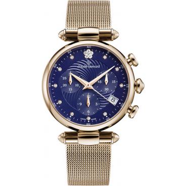 Женские швейцарские наручные часы Claude Bernard 10216-37RBUIFR2 с хронографом 1 Женские швейцарские наручные часы Claude Bernard 10216-37RBUIFR2 с хронографом 1