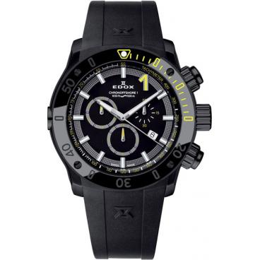 Мужские швейцарские наручные часы Edox 10221-37NNINJ с хронографом 1