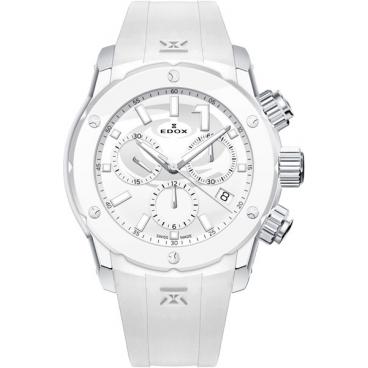 Женские швейцарские наручные часы Edox 10225-3BBINCU с хронографом 1