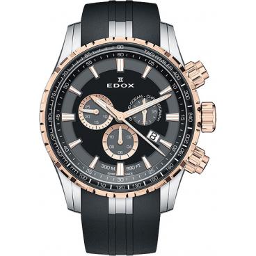 Мужские швейцарские наручные часы Edox 10226-357RCANIR с хронографом 1