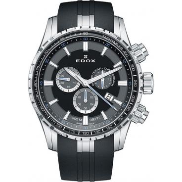 Мужские швейцарские наручные часы Edox 10226-3CANBUN с хронографом 1