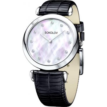 Женские российские серебряные наручные часы SOKOLOV 105.30.00.000.05.01.2 1