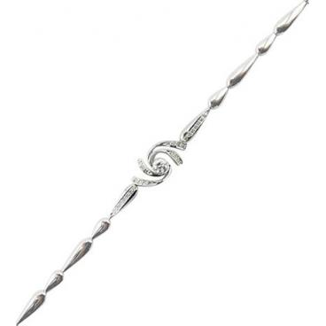 Ювелирный женский браслет цепь из белого золота SOKOLOV 1050082_s с бриллиантами 1 Ювелирный женский браслет цепь из белого золота SOKOLOV 1050082_s с бриллиантами 1