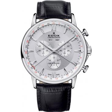 Мужские швейцарские наручные часы Edox 10501-3AIN с хронографом 1
