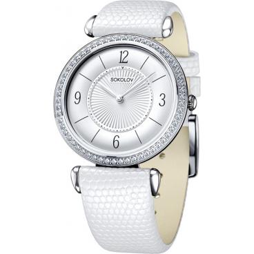 Женские российские серебряные наручные часы SOKOLOV 106.30.00.001.03.02.2 1