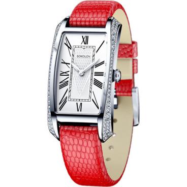 Женские российские серебряные наручные часы SOKOLOV 119.30.00.001.01.03.2 1