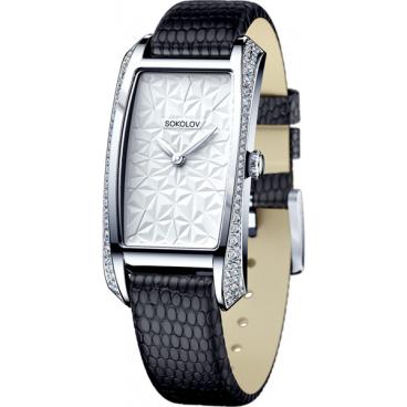 Женские российские серебряные наручные часы SOKOLOV 119.30.00.001.03.04.2 1