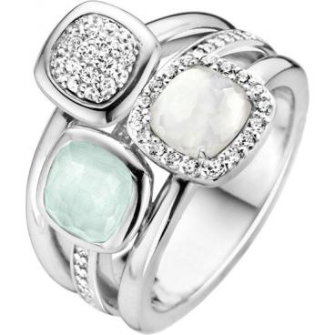 Серебряное кольцо Ti Sento 12061AG с цирконием 1 Серебряное кольцо Ti Sento 12061AG с цирконием 1