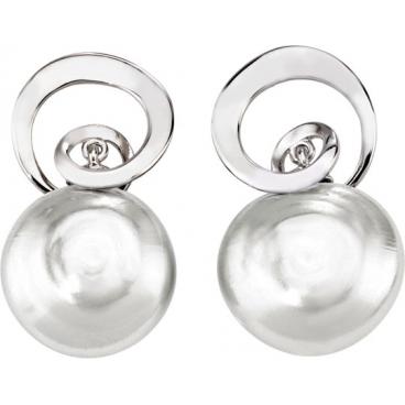 Серебряные серьги Majorica 12093.01.2.000.010.1 с органическим жемчугом 1 Серебряные серьги Majorica 12093.01.2.000.010.1 с органическим жемчугом 1
