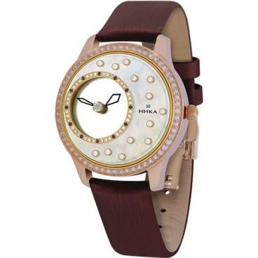 Женские российские золотые наручные часы Ника 1219.32.1.36A 1